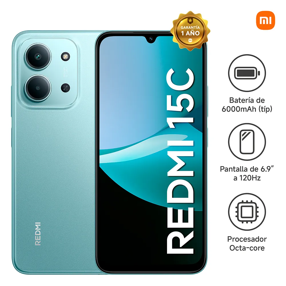 Redmi 15c Verde Menta 16GB(8+8)+256GB